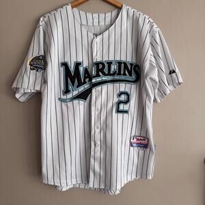 Florida Marlins World Series 2003 Ramirez #2 White Jersey Majestic Size 40